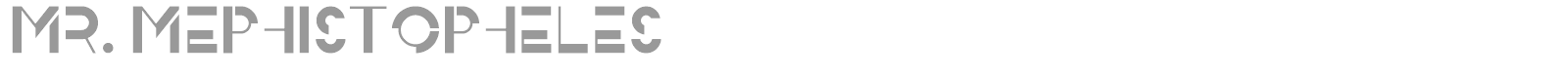 Mr. Mephistopheles font preview
